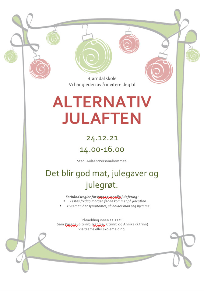 Alternativ julefeiring